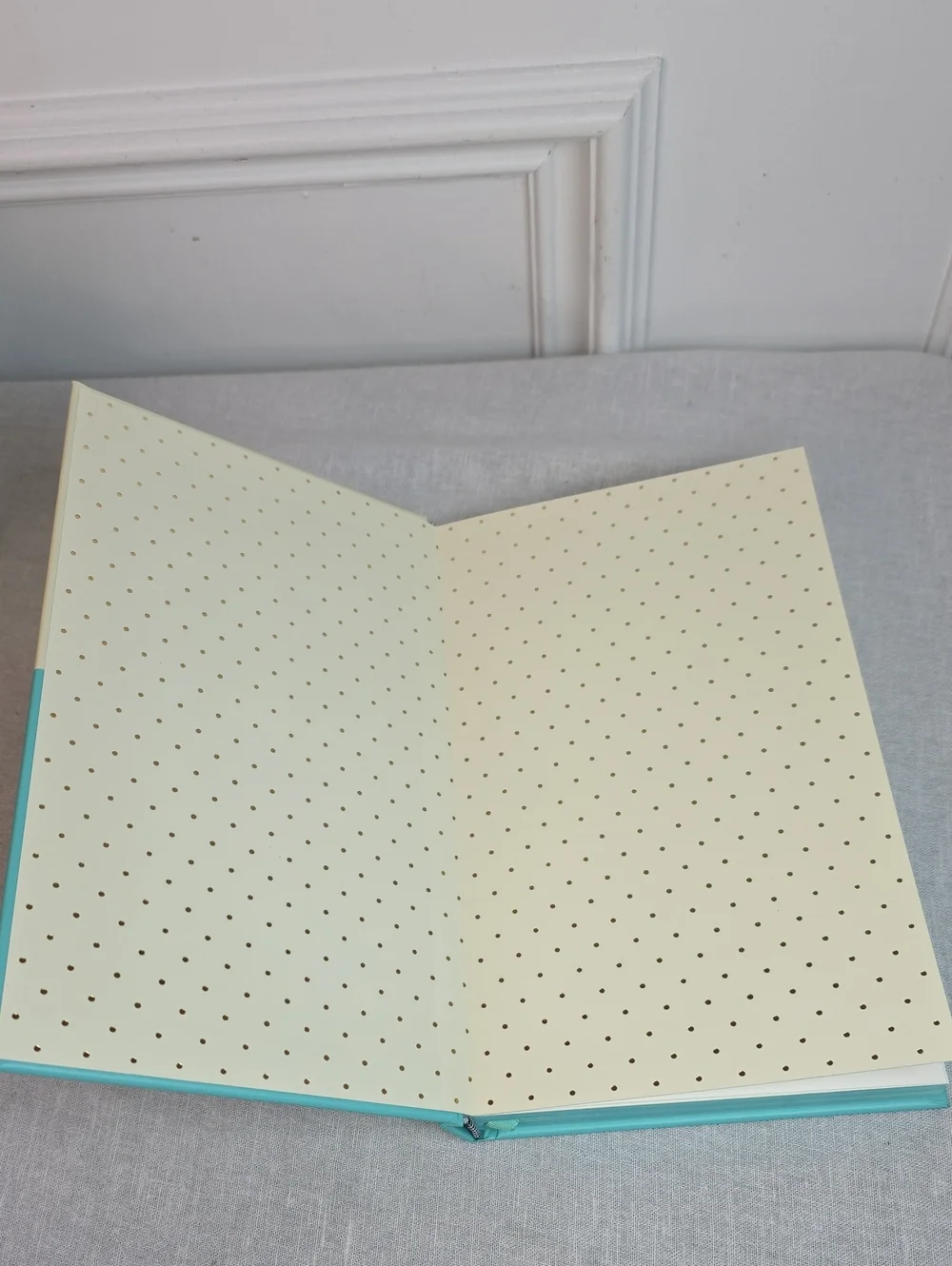 kate spade Dipped S Initial Cream & Teal Hardcover